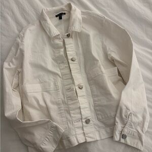 Eileen Fisher White Denim Jacket